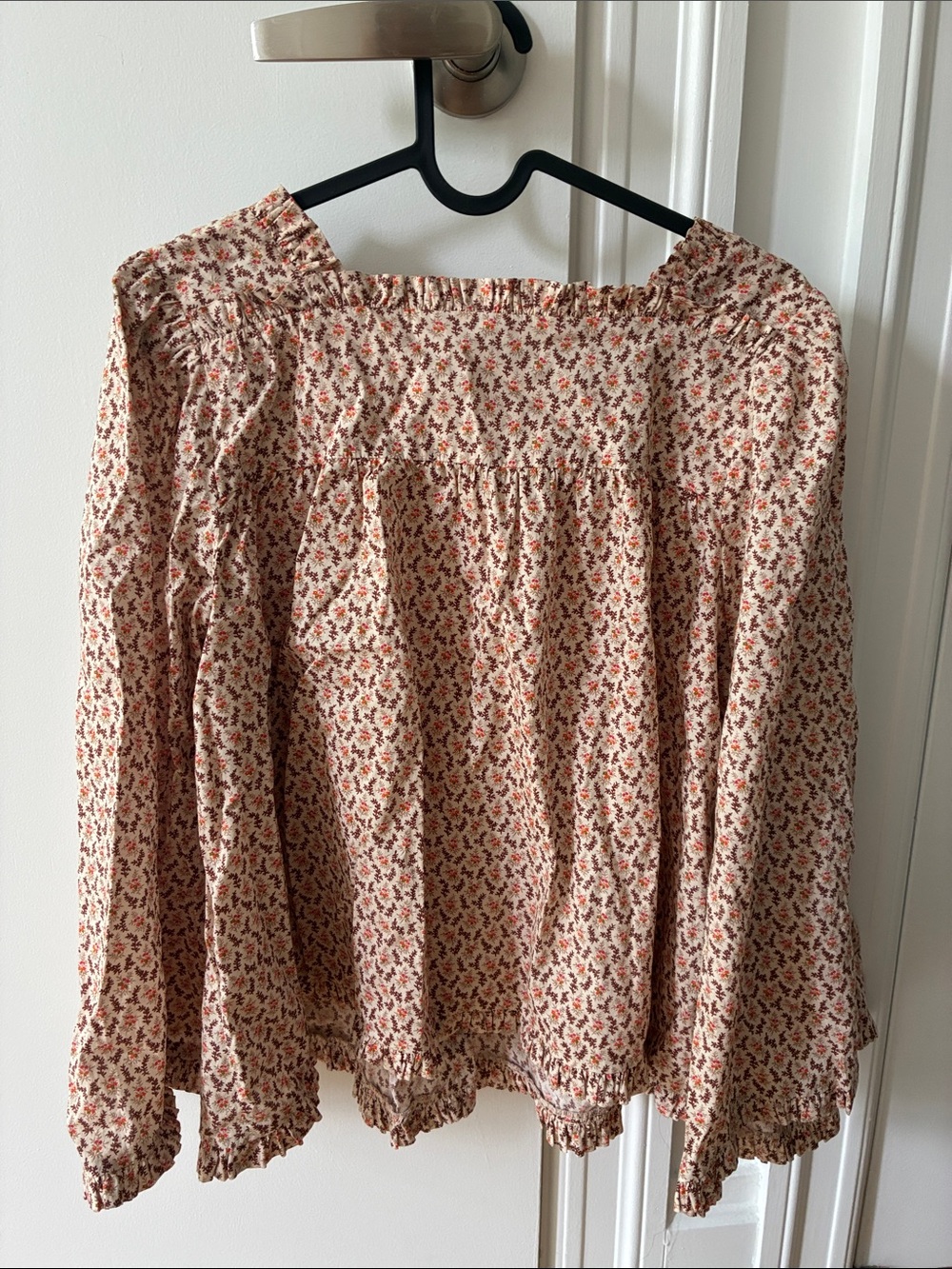 DÔEN Lunaria Top - Cream Winter Ditsy - Large - organic cotton - Picture 8 of 9